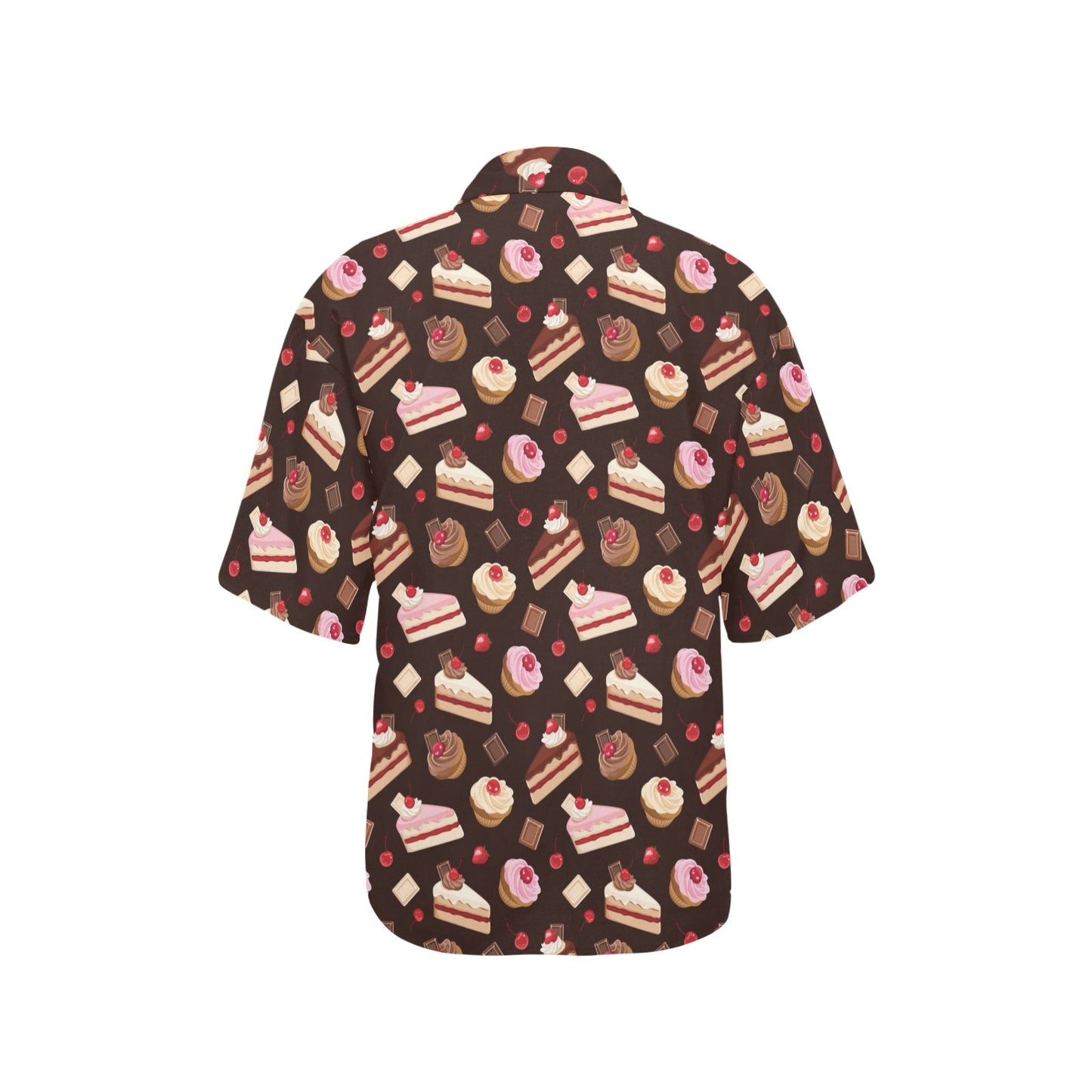 Cake Pattern Print Design 04 Women's Hawaiian Shirt