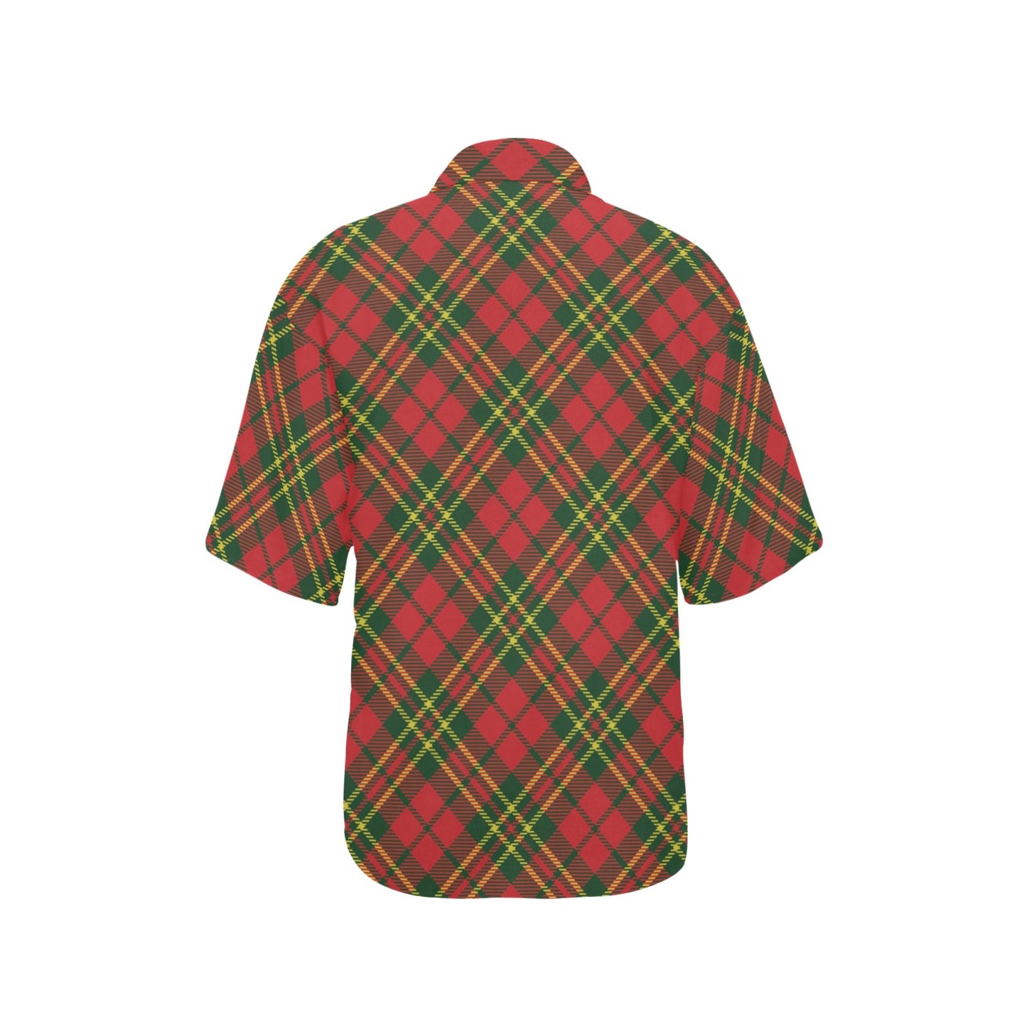 Plaid Holiday Pattern Print Design A01 Women's Hawaiian Shirt