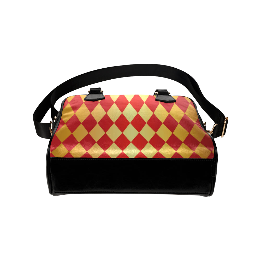 Harlequin Pattern Print Design 03 Shoulder Handbag