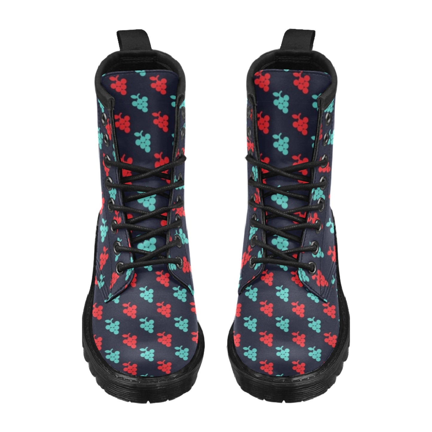 Grape Pattern Print Design GP07 Women's Boots