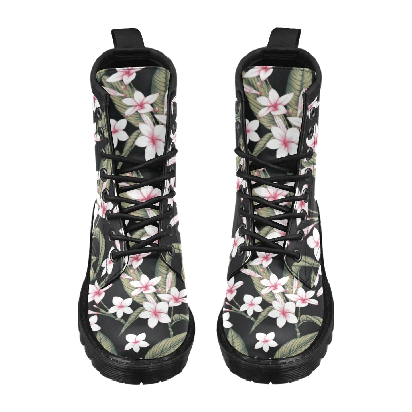 Plumeria Pattern Print Design PM021 Women's Boots