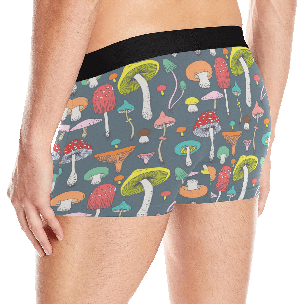 Mushroom Pattern Print Design A03 Men's Boxer Briefs