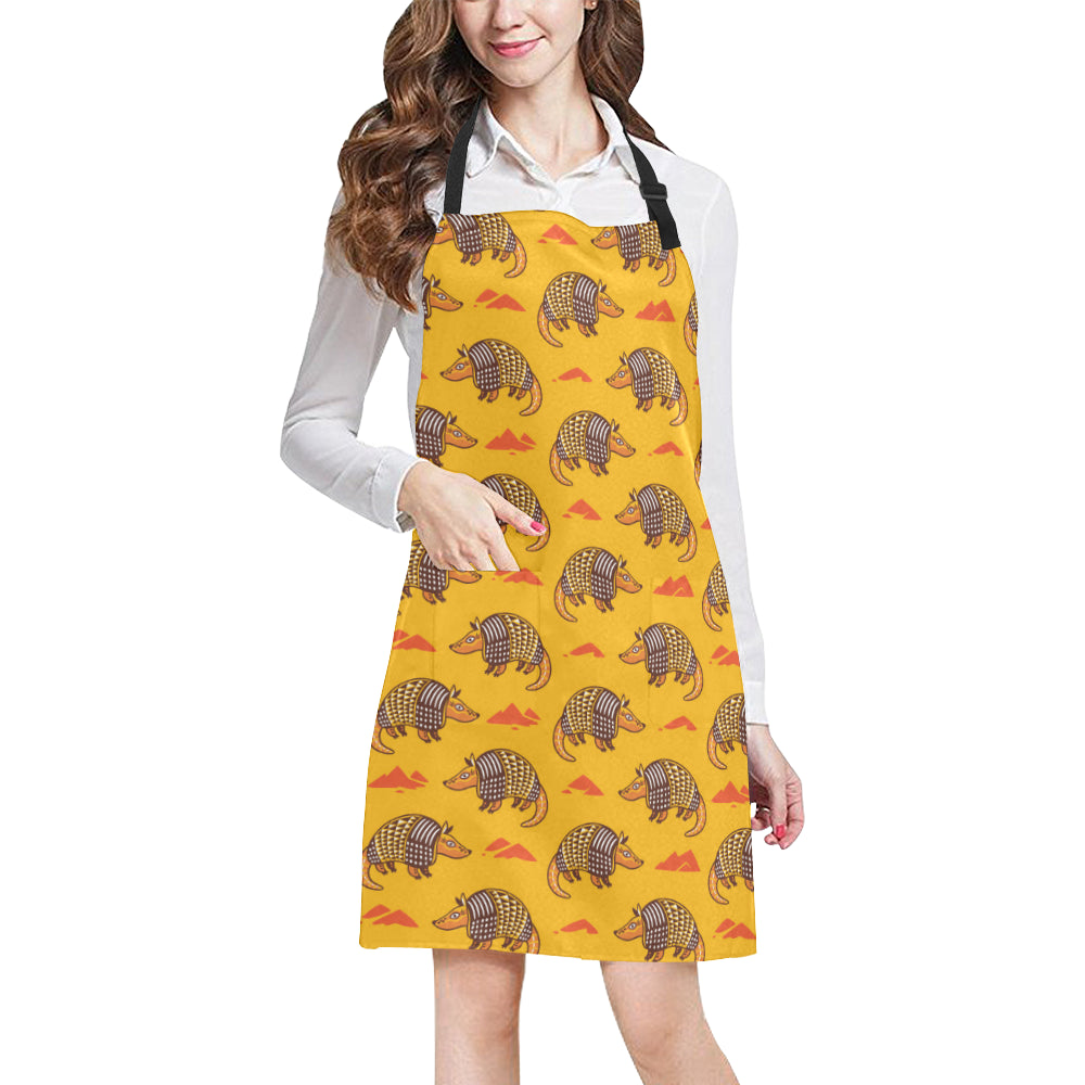 Armadillo Pattern Print Design 03 Apron with Pocket