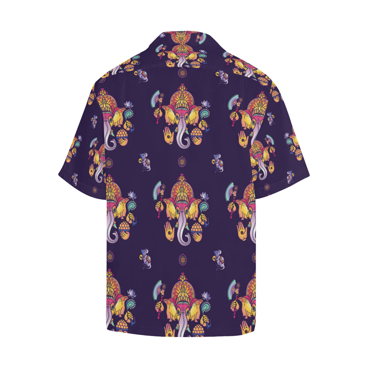 Ganesha Pattern Print Design 04 Men's Hawaiian Shirt