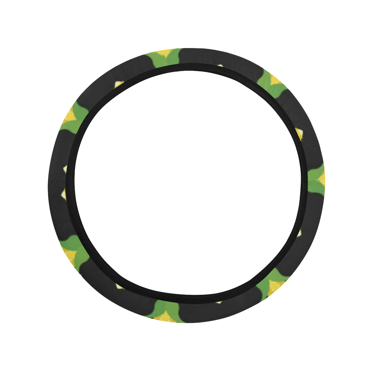 Corn Pattern Print Design 05 Steering Wheel Cover with Elastic Edge