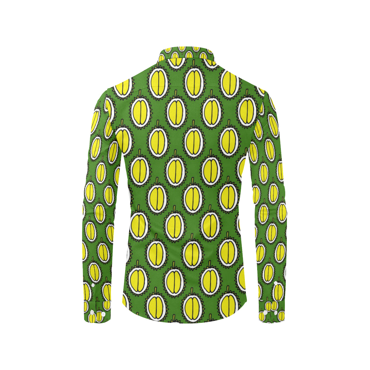 Durian Pattern Print Design DR01 Men's Long Sleeve Shirt
