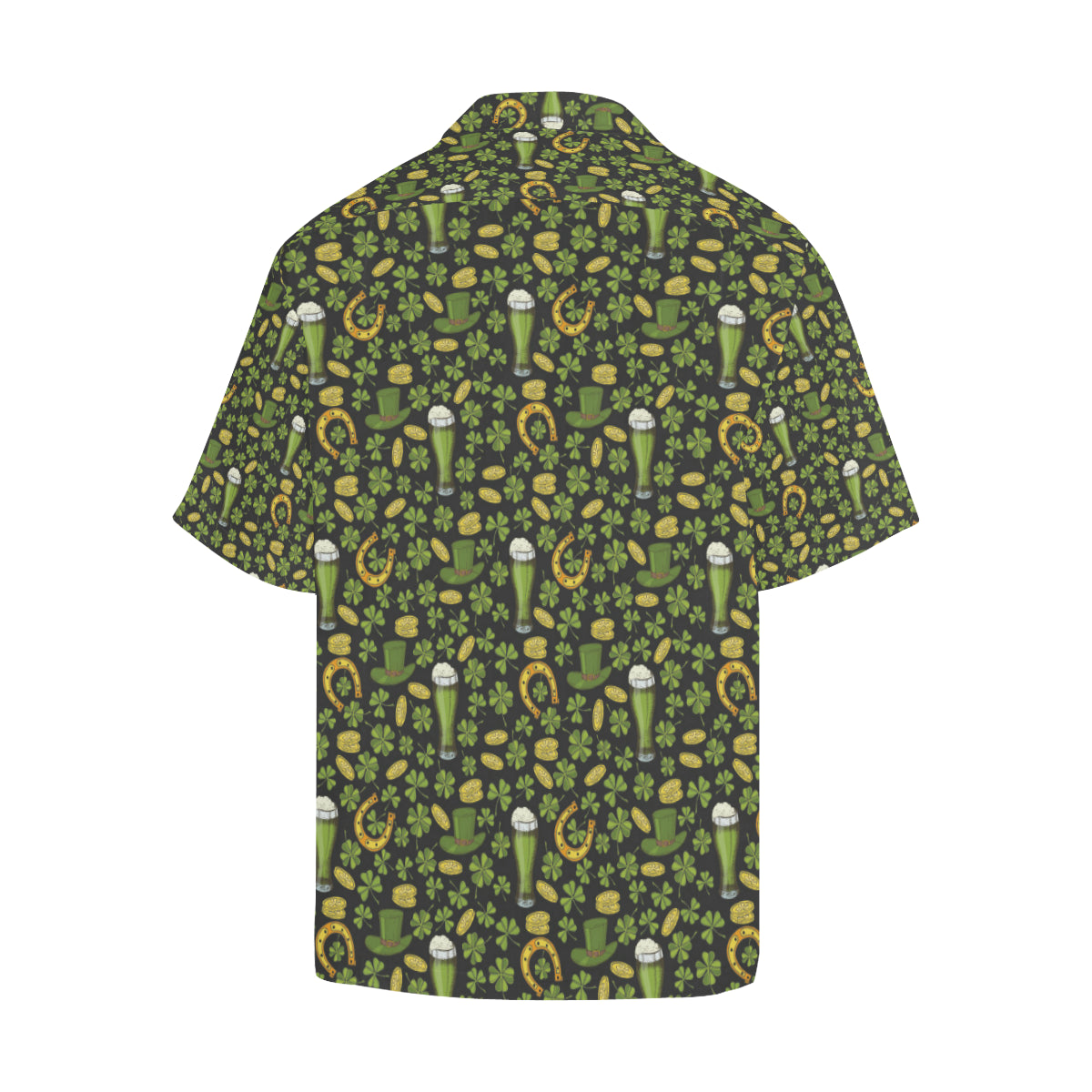 Clover St Patricks Pattern Print Design 03 Men's Hawaiian Shirt