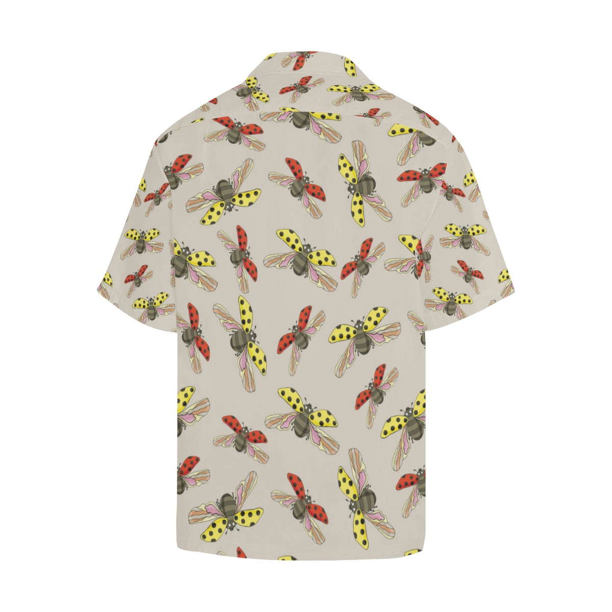 Ladybug Pattern Print Design 04 Men's Hawaiian Shirt