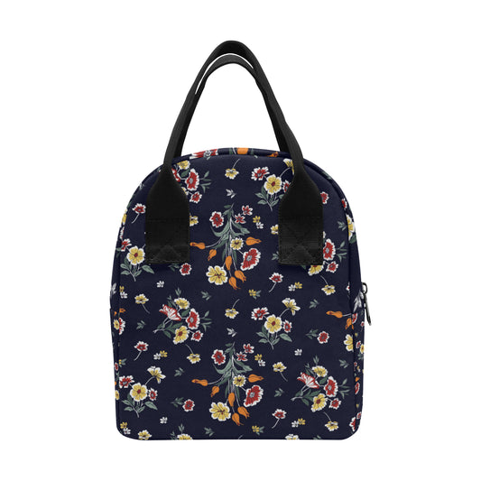 Summer Floral Pattern Print Design SF01 Insulated Lunch Bag