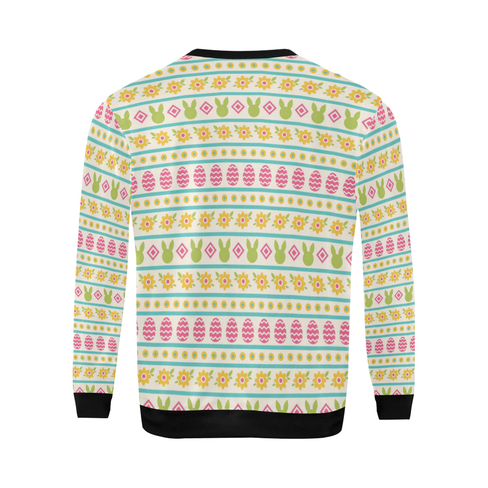 Easter Eggs Pattern Print Design RB016 Men Long Sleeve Sweatshirt