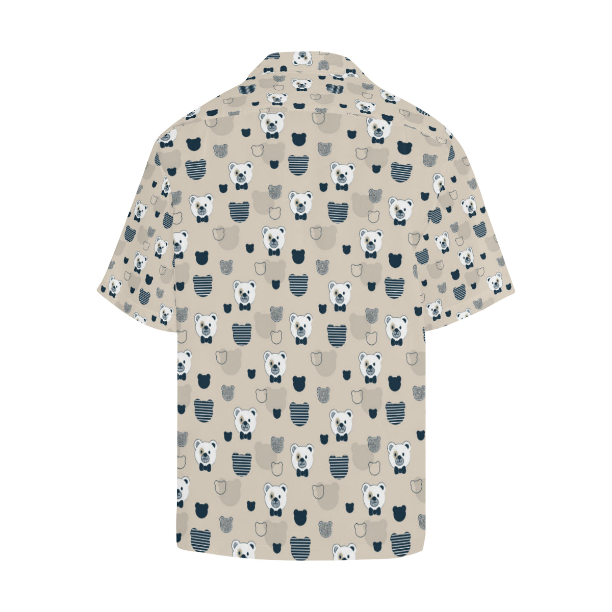 Bear Pattern Print Design 05 Men's Hawaiian Shirt