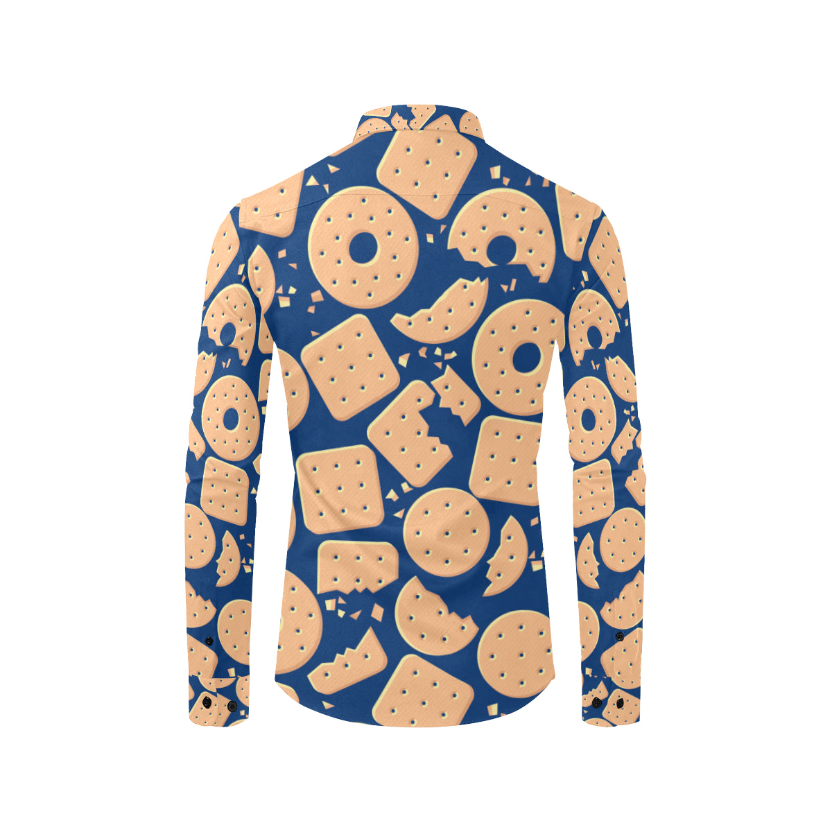 Cracker Pattern Print Design 03 Men's Long Sleeve Shirt