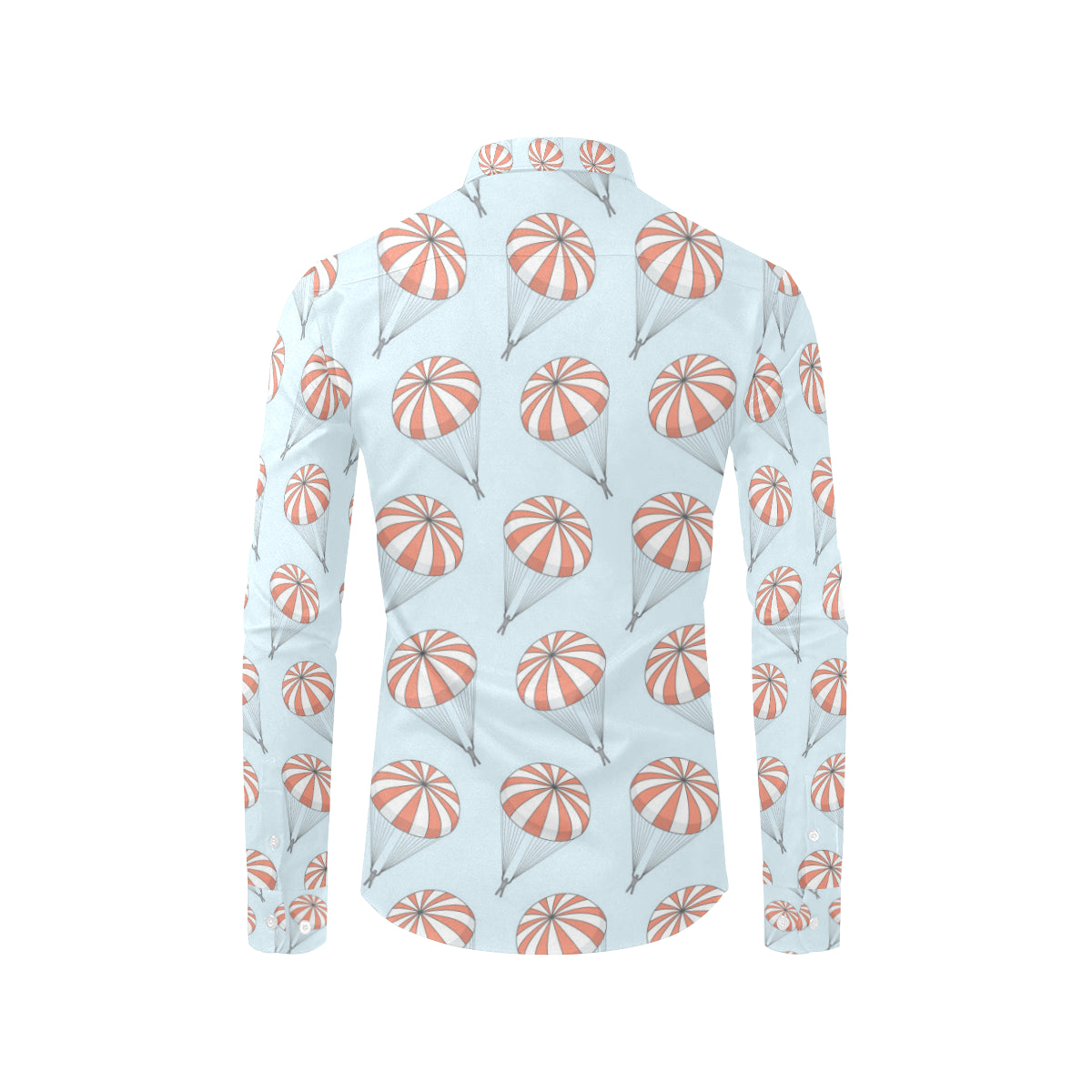 Skydiving Pattern Print Design 01 Men's Long Sleeve Shirt