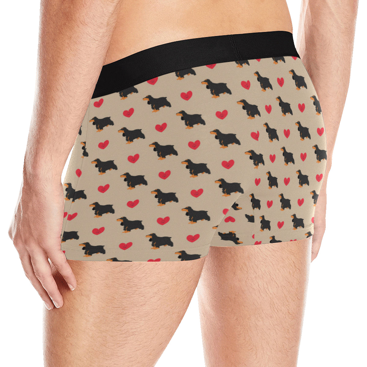 Cocker Pattern Print Design 02 Men's Boxer Briefs