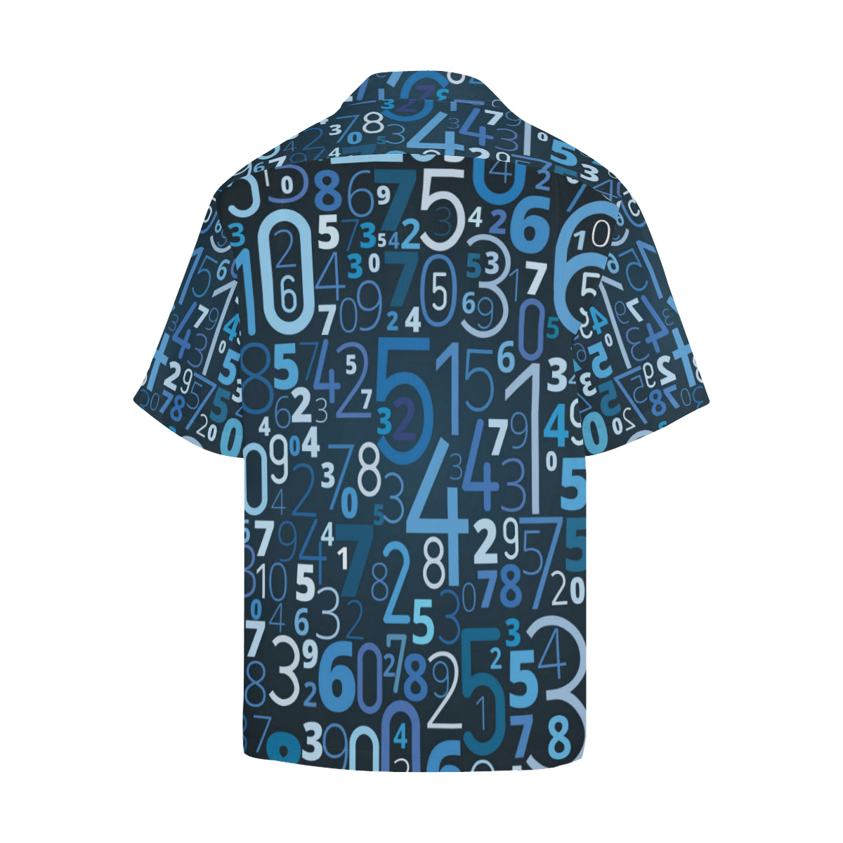 Number Pattern Print Design A02 Men's Hawaiian Shirt