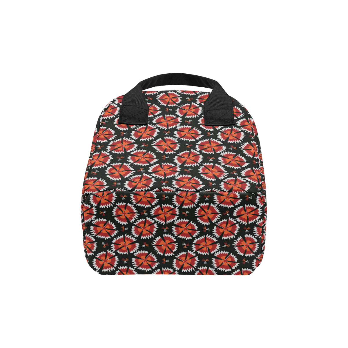 Carnations Pattern Print Design CN03 Insulated Lunch Bag