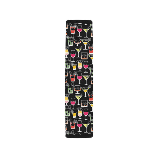 Cocktail Pattern Print Design 01 Car Seat Belt Cover