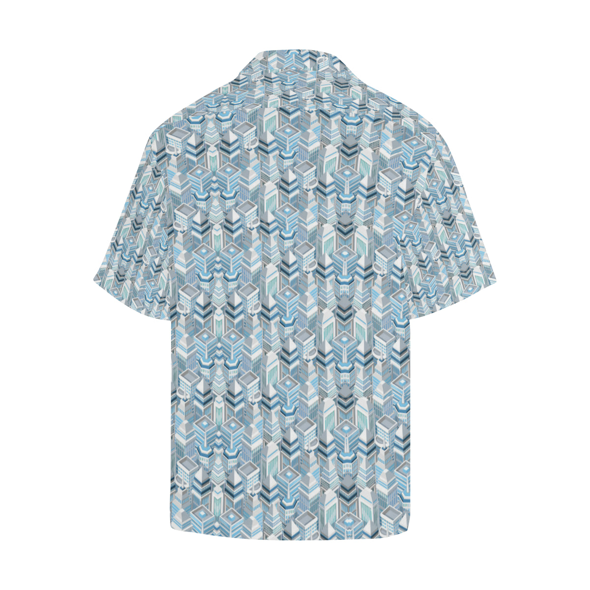City Pattern Print Design 03 Men's Hawaiian Shirt