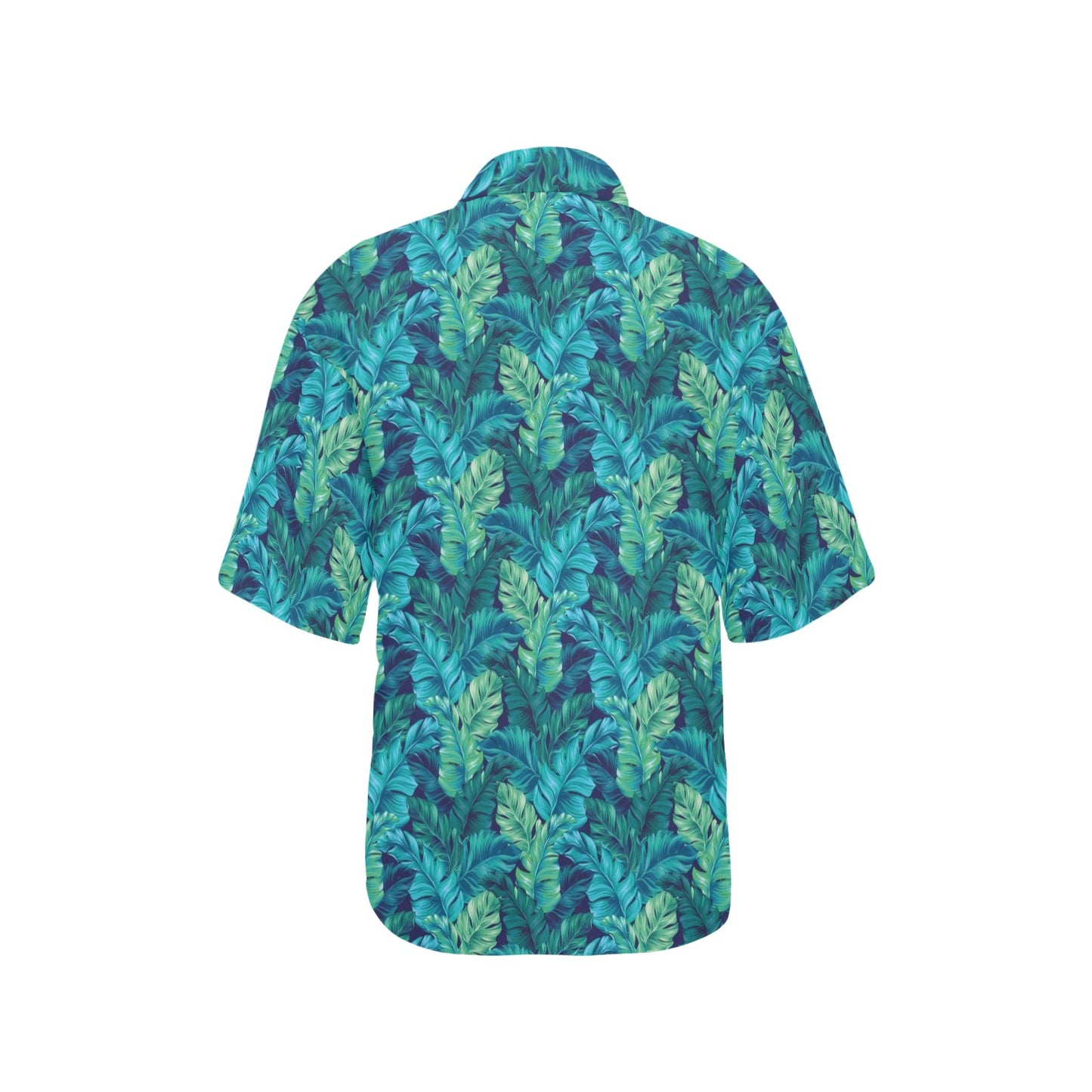 Banana Leaf Pattern Print Design 06 Women's Hawaiian Shirt