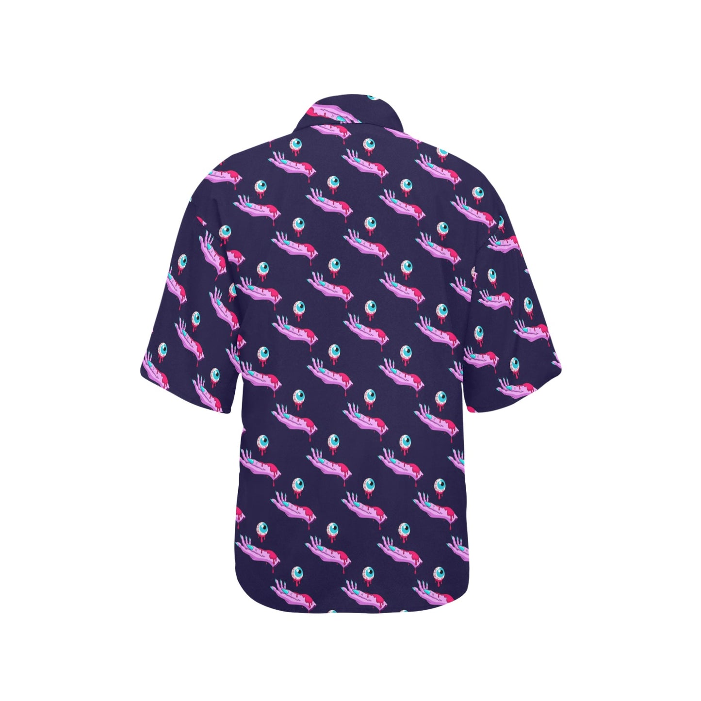 Zombie Pink Hand Design Pattern Print Women's Hawaiian Shirt