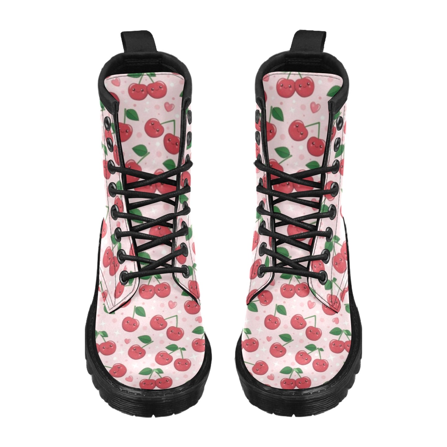 Cherry Pattern Print Design CH02 Women's Boots