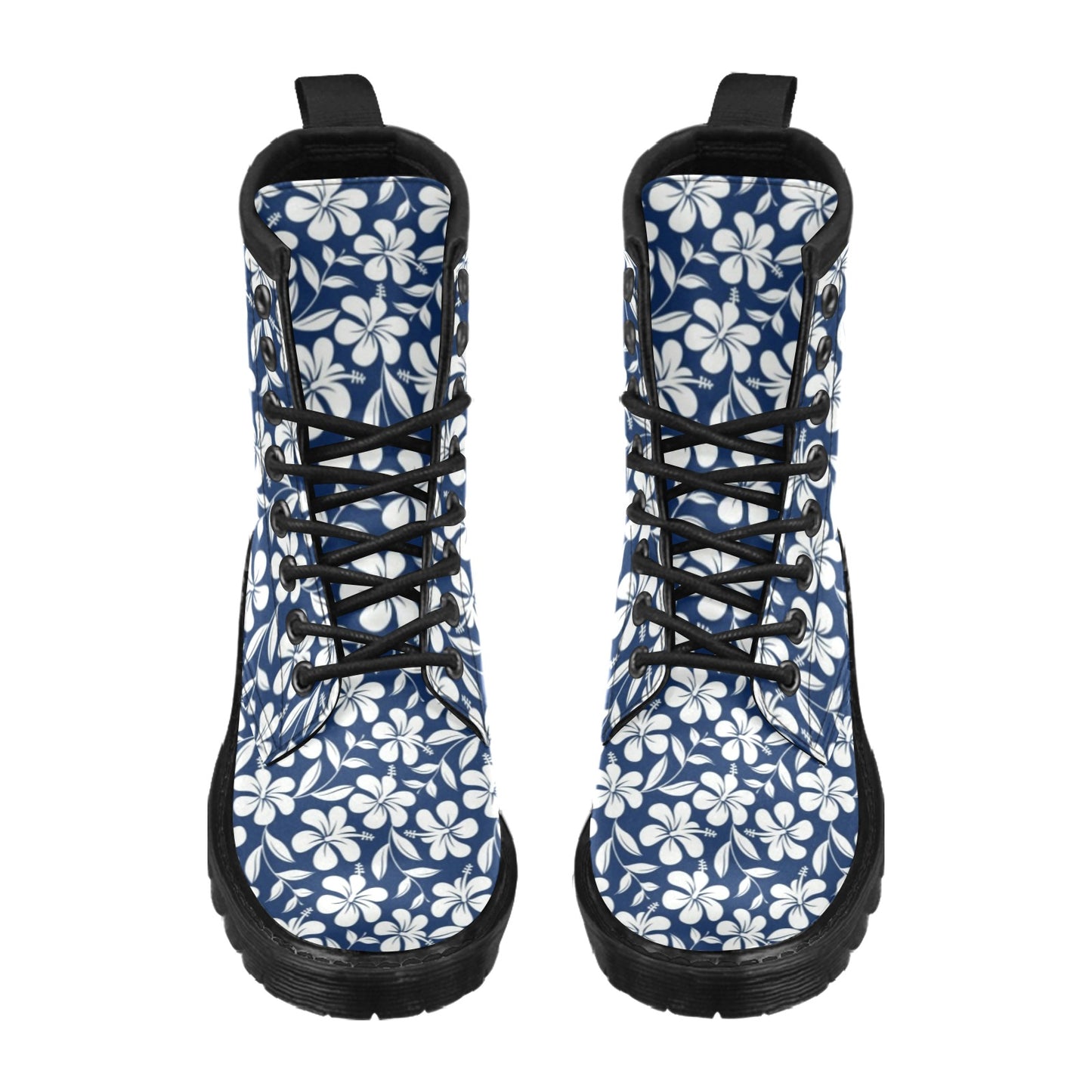 Hibiscus Pattern Print Design HB031 Women's Boots