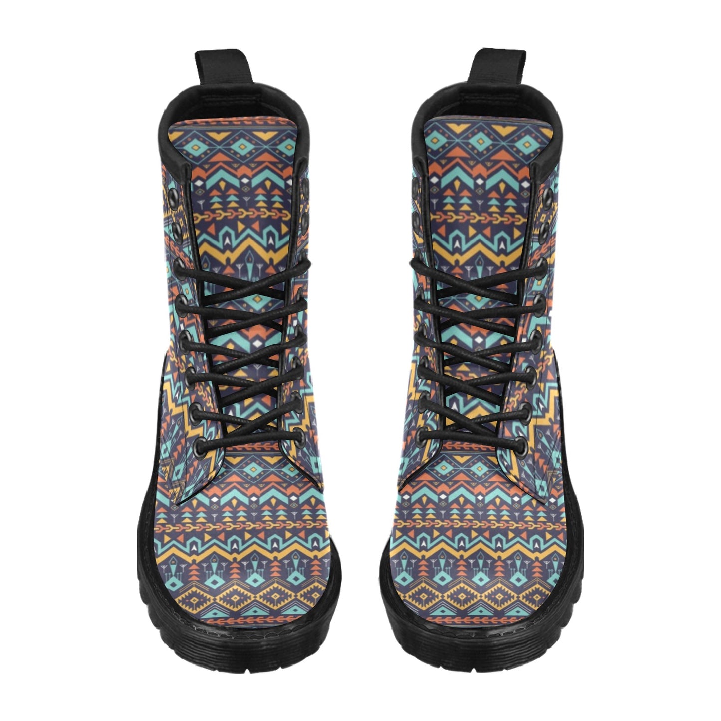 Aztec Style Print Pattern Women's Boots