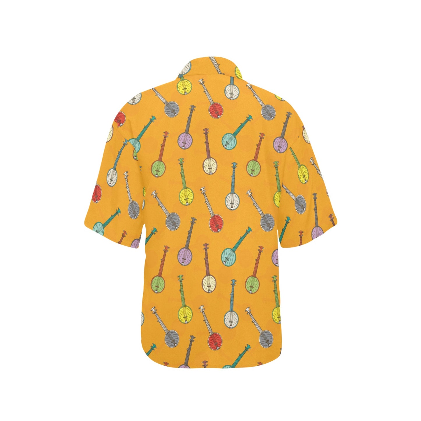 Banjo Pattern Print Design 02 Women's Hawaiian Shirt