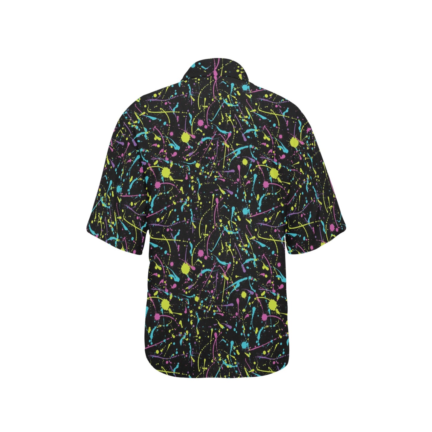 Splatter Multicolor Print Design LKS302 Women's Hawaiian Shirt