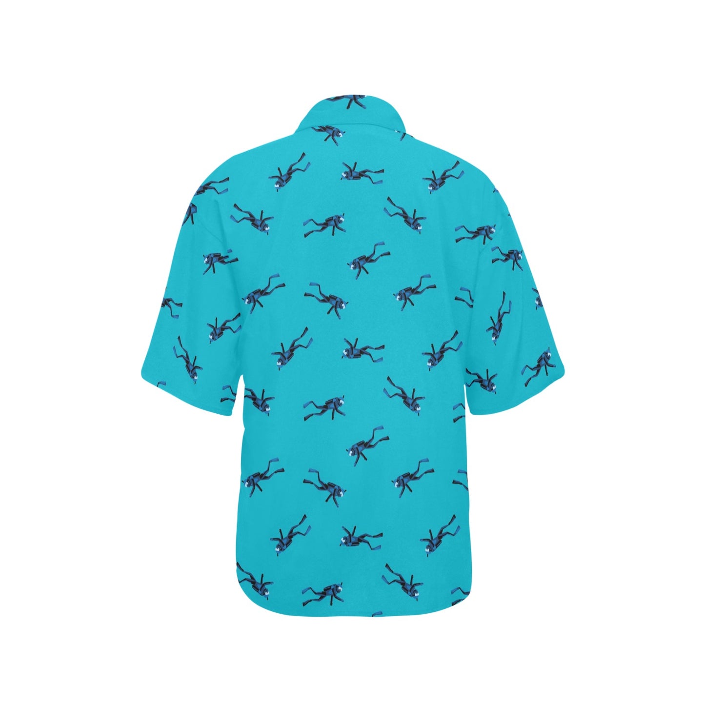 Scuba Driver Print Design LKS304 Women's Hawaiian Shirt