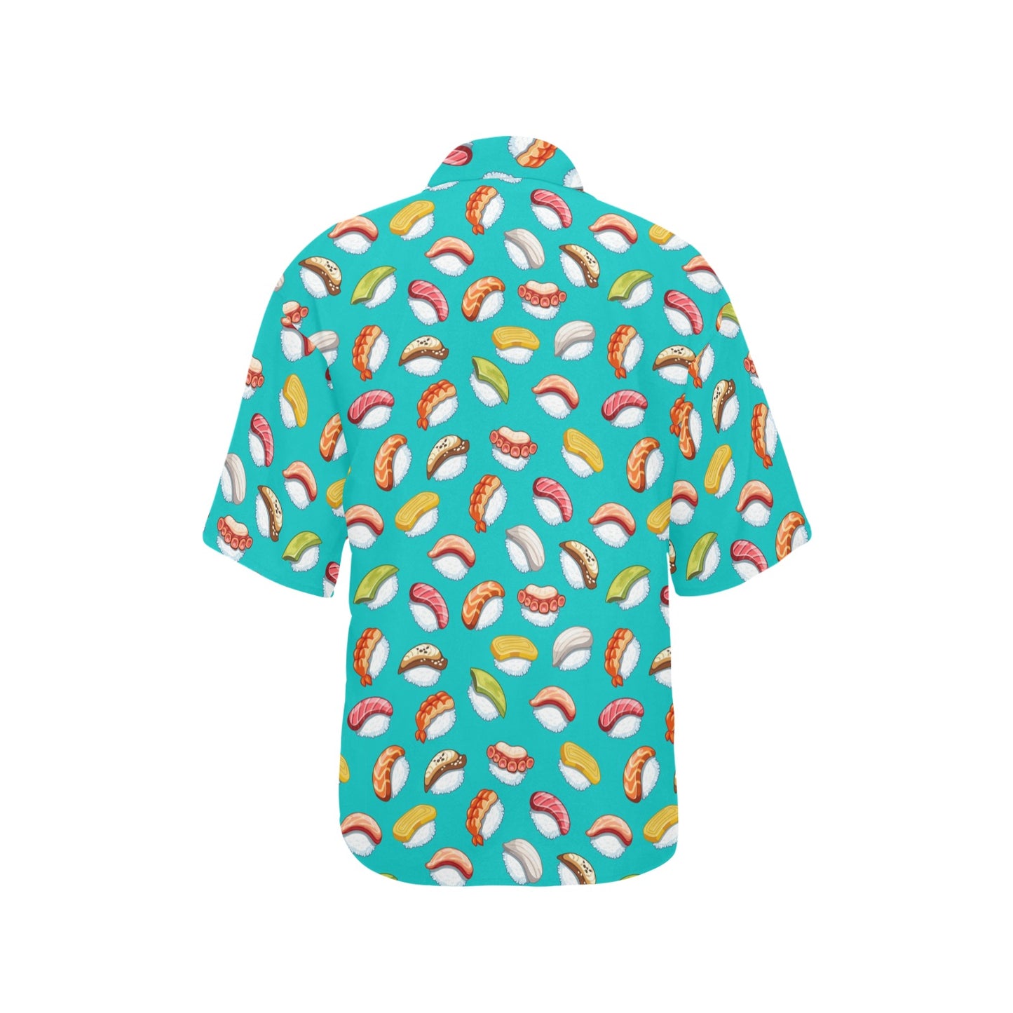 Sushi Themed Print Women's Hawaiian Shirt