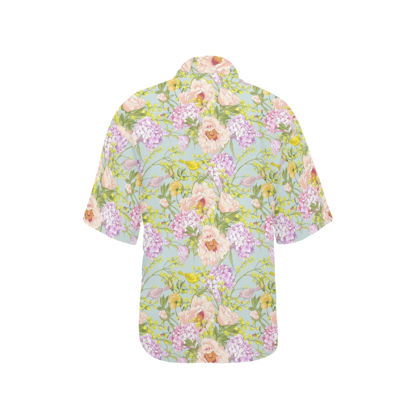 Hydrangea Pattern Print Design HD02 Women's Hawaiian Shirt