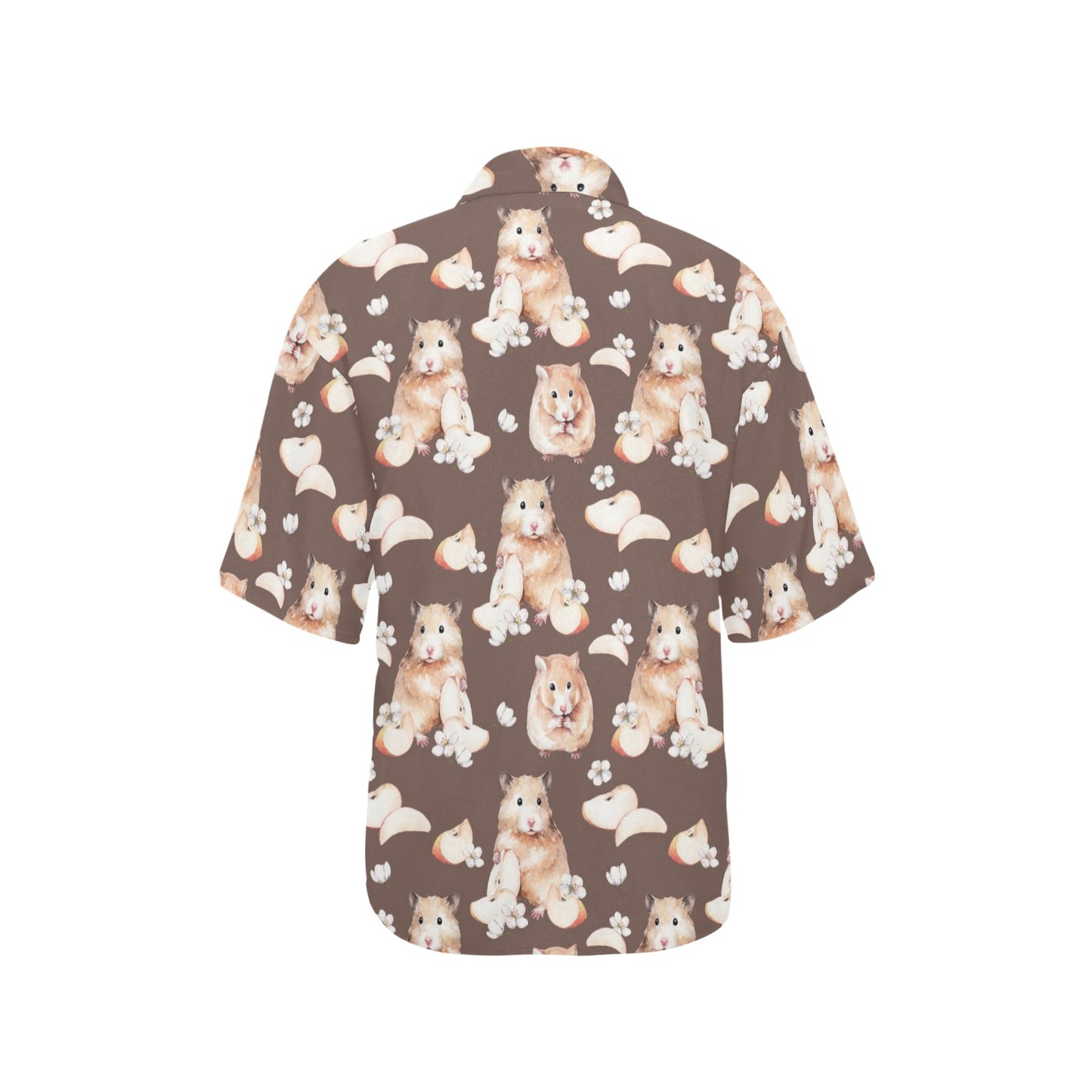 Hamster Pattern Print Design 03 Women's Hawaiian Shirt