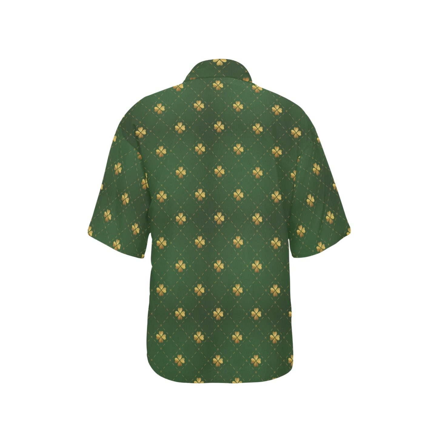 Clover Pattern Print Design 01 Women's Hawaiian Shirt