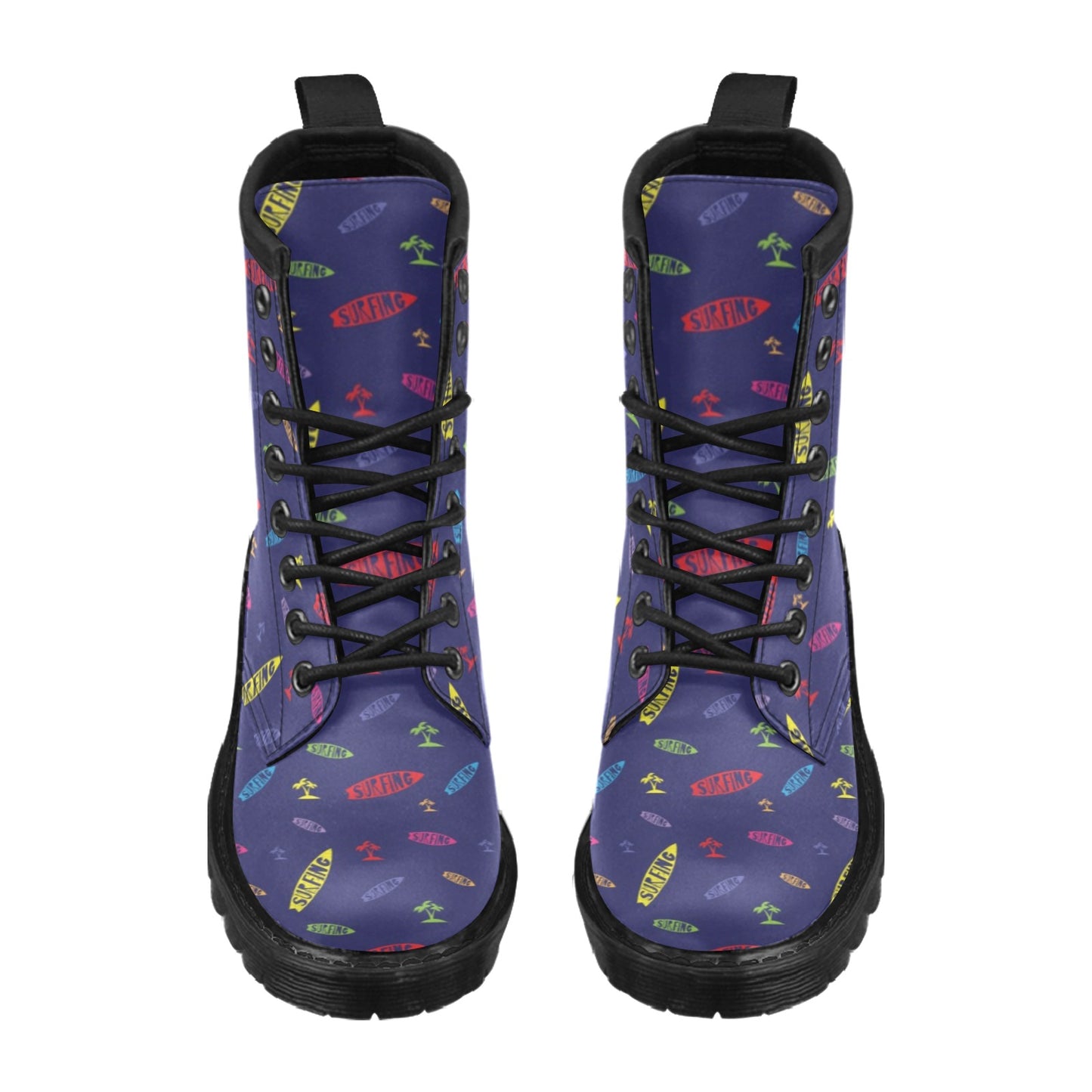 Surfboard Print Design LKS305 Women's Boots