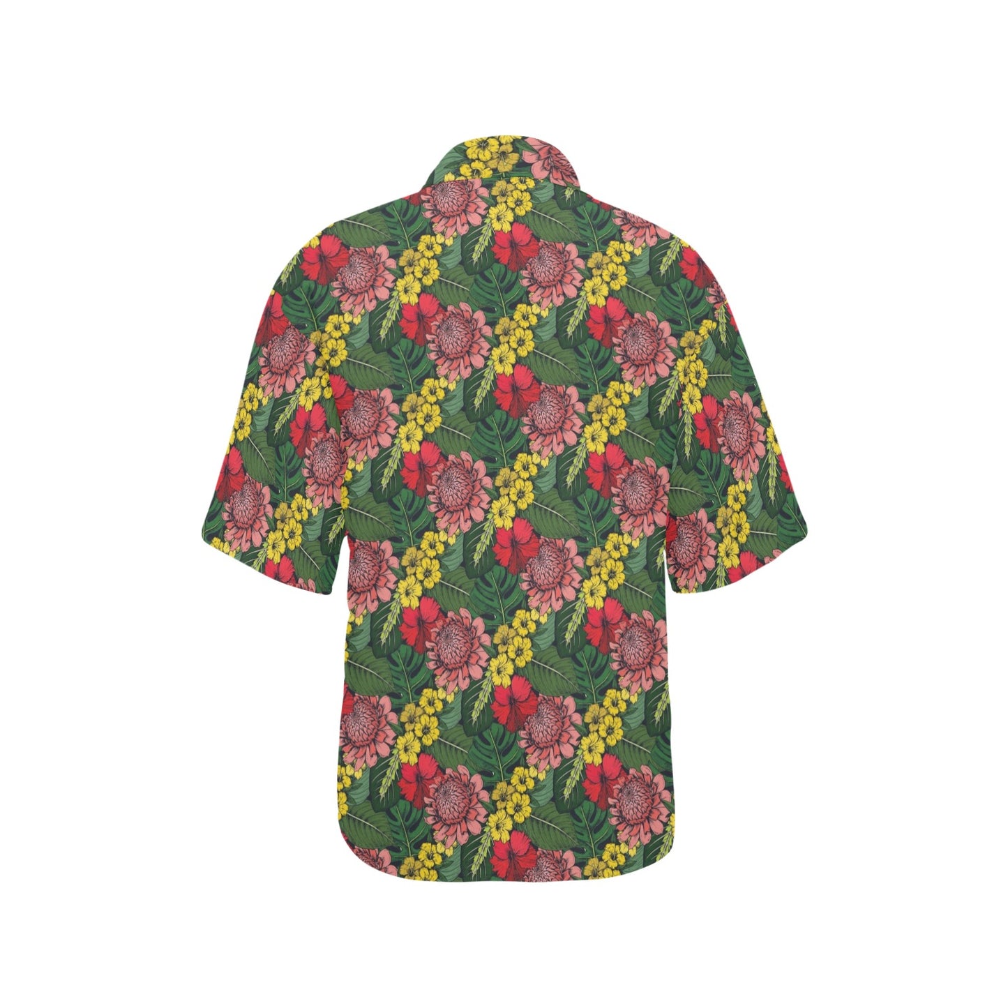 Summer Floral Print Design LKS305 Women's Hawaiian Shirt
