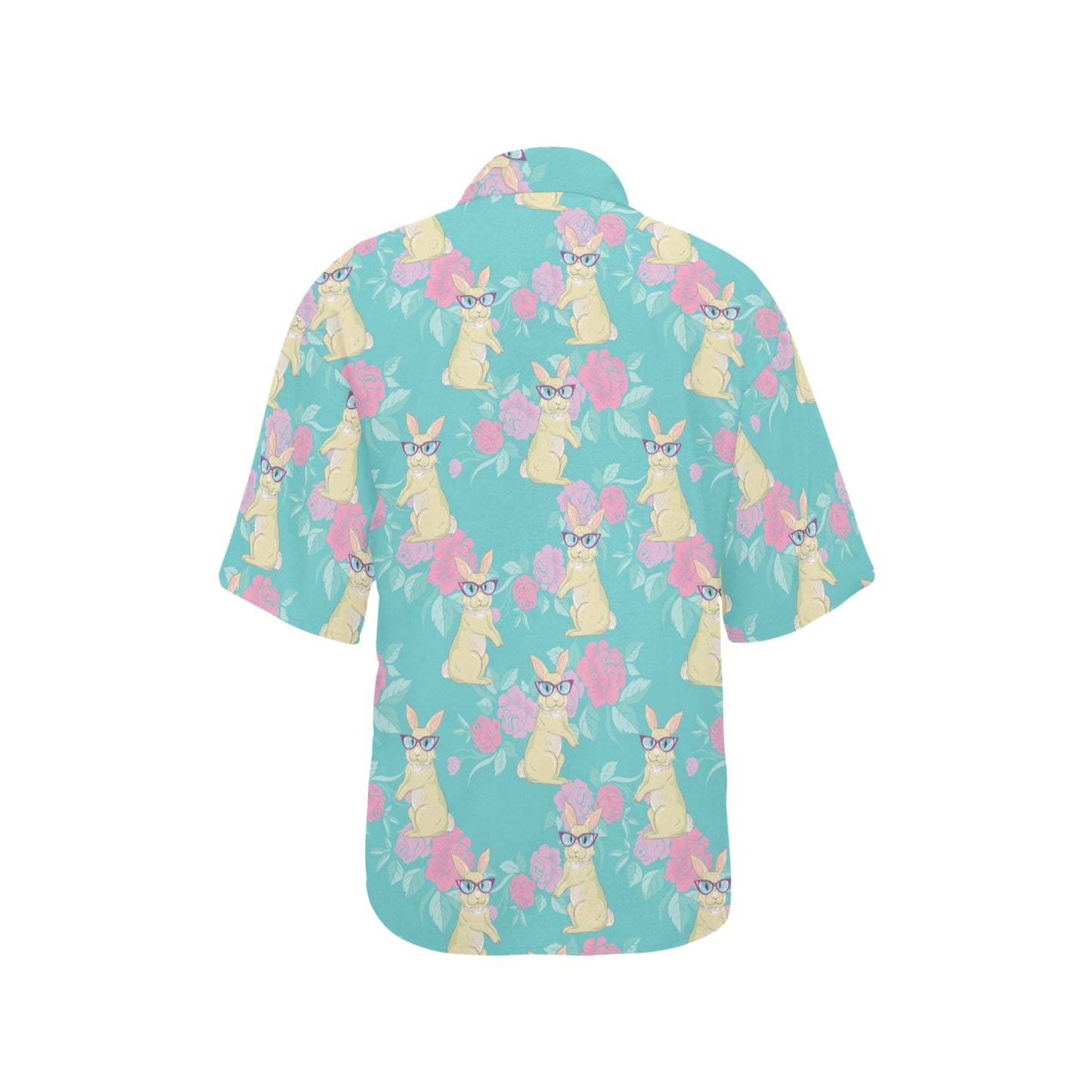 Rabbit Pattern Print Design RB05 Women's Hawaiian Shirt