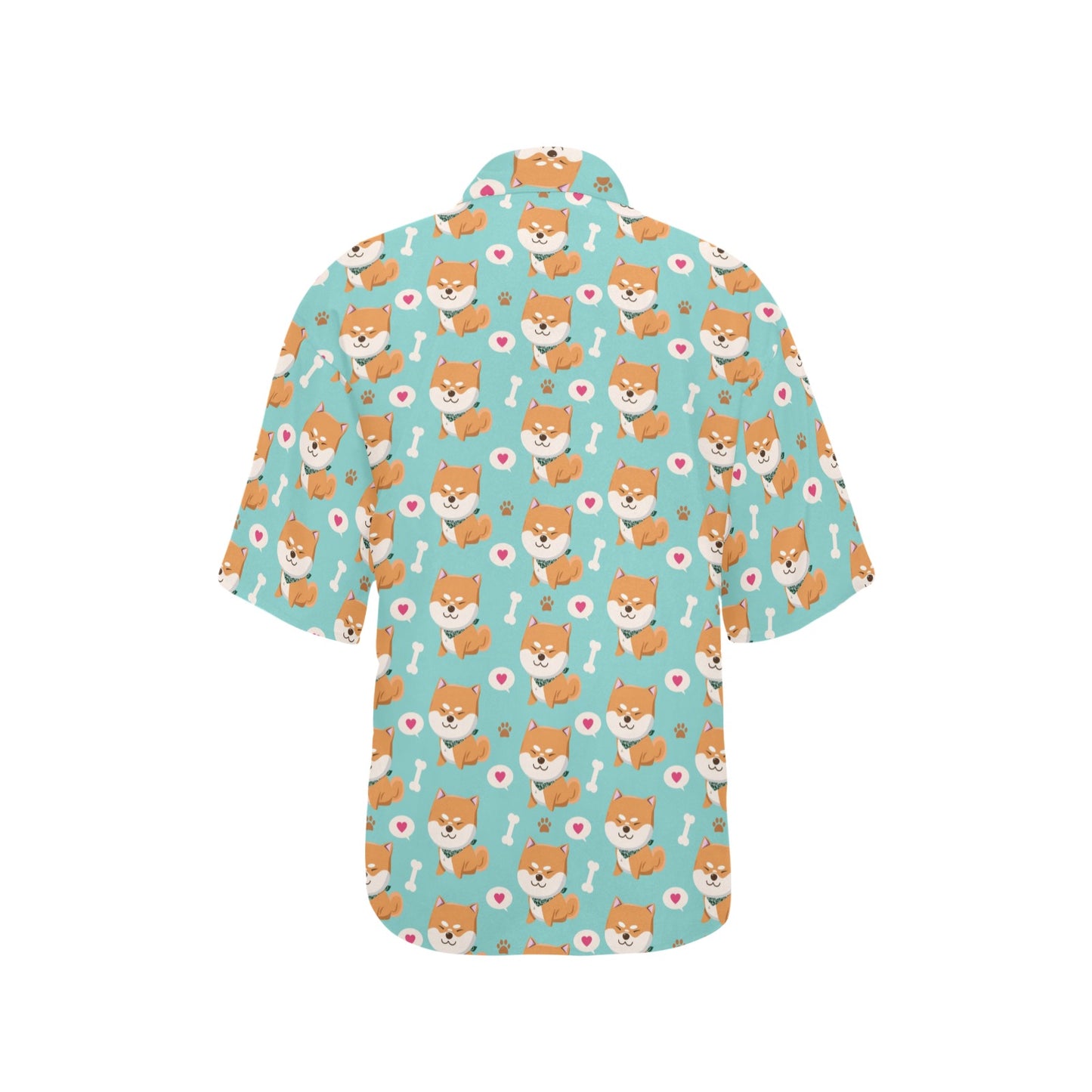 Shiba Inu Print Design LKS3013 Women's Hawaiian Shirt