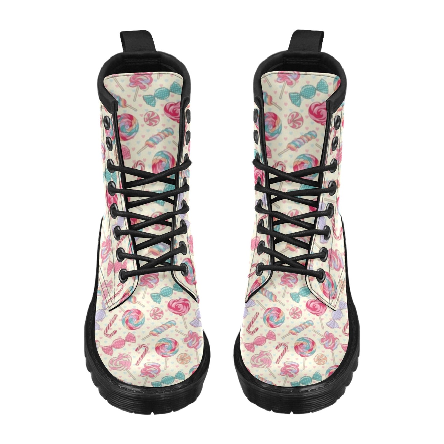 Candy Pattern Print Design CA04 Women's Boots