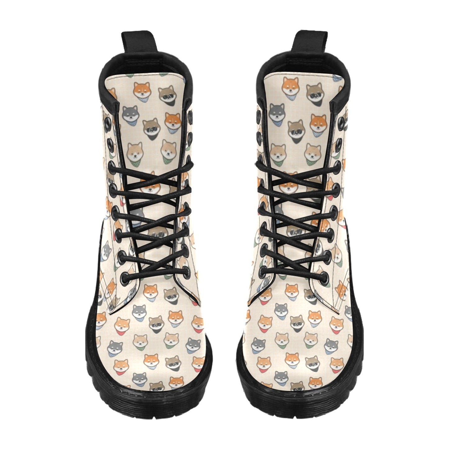 Shiba Inu Print Design LKS3010 Women's Boots