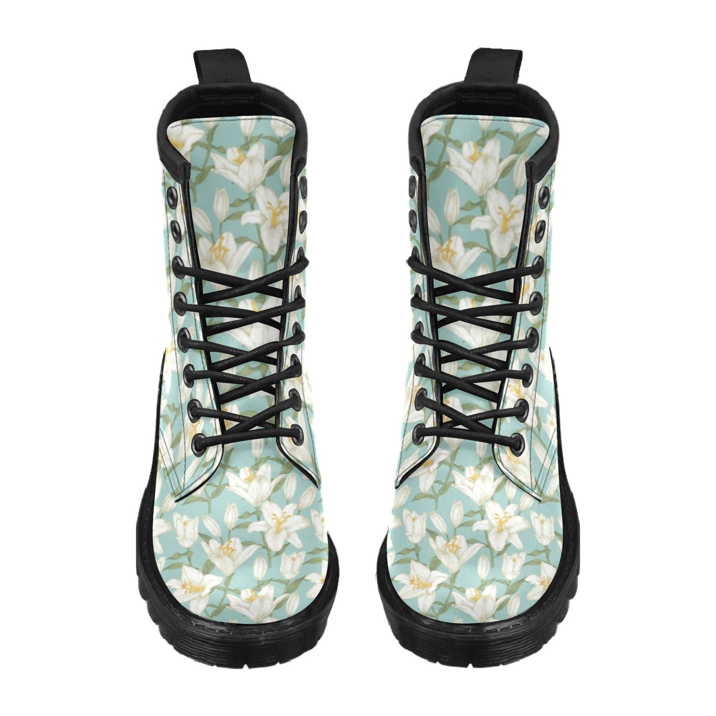 Lily Pattern Print Design LY09 Women's Boots