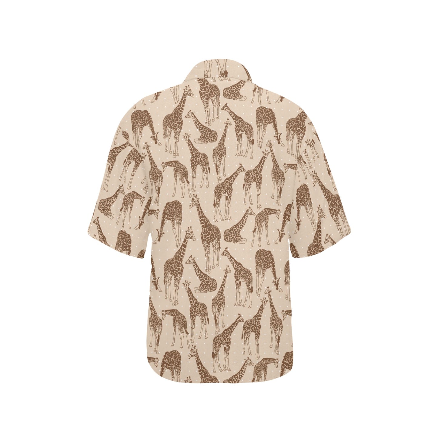 Giraffe Pattern Design Print Women's Hawaiian Shirt