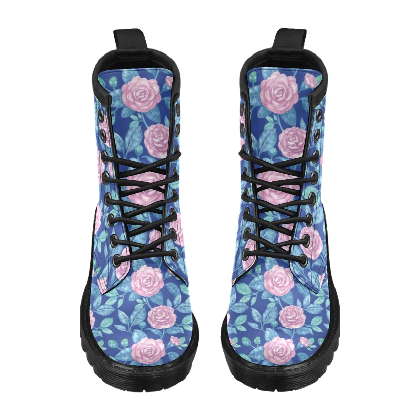 Camellia Pattern Print Design CM05 Women's Boots