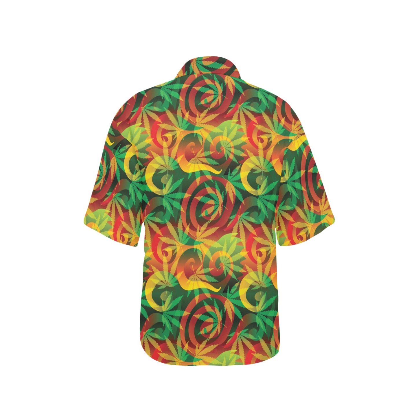 Rastafarian Pattern Print Design A01 Women's Hawaiian Shirt