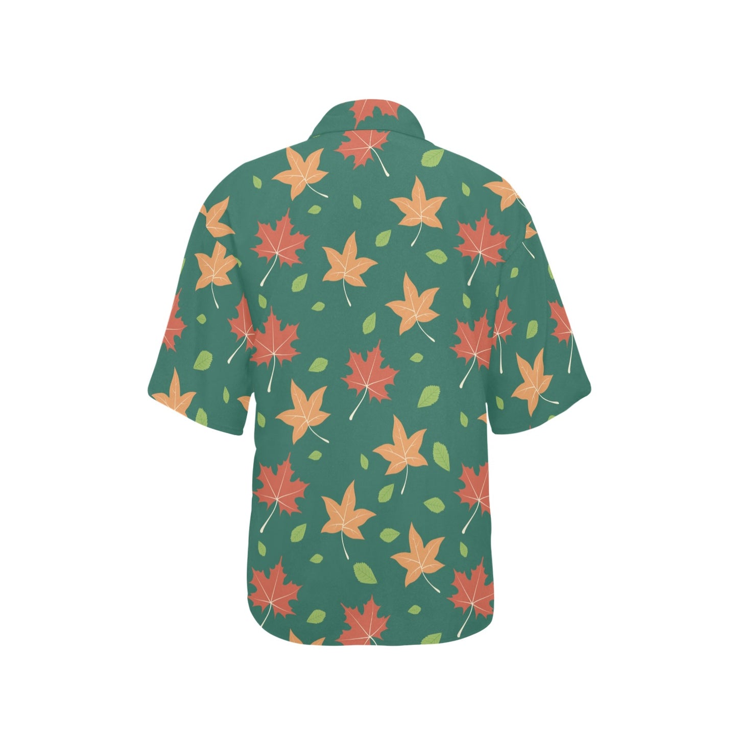 Maple Leaf Pattern Print Design 04 Women's Hawaiian Shirt