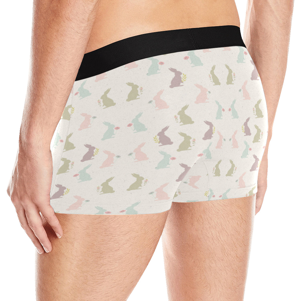 Bunny Pattern Print Design 05 Men's Boxer Briefs