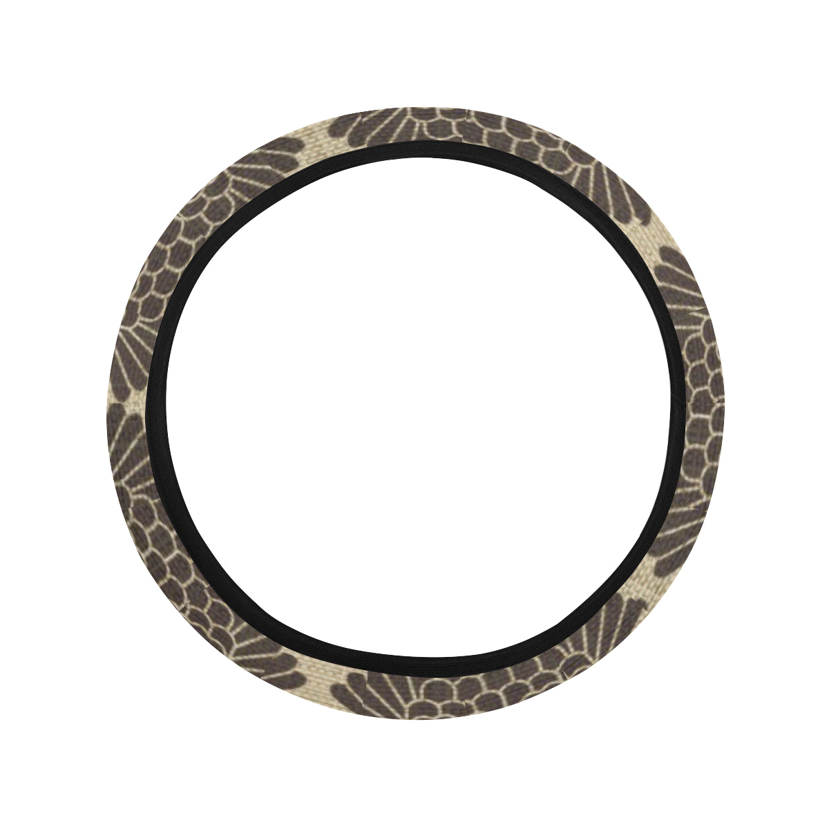 Owl Pattern Print Design A01 Steering Wheel Cover with Elastic Edge