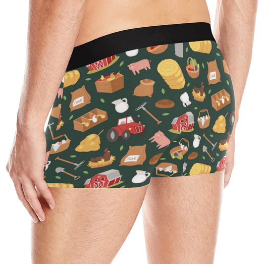 Agricultural Farm Print Design 02 Men's Boxer Briefs