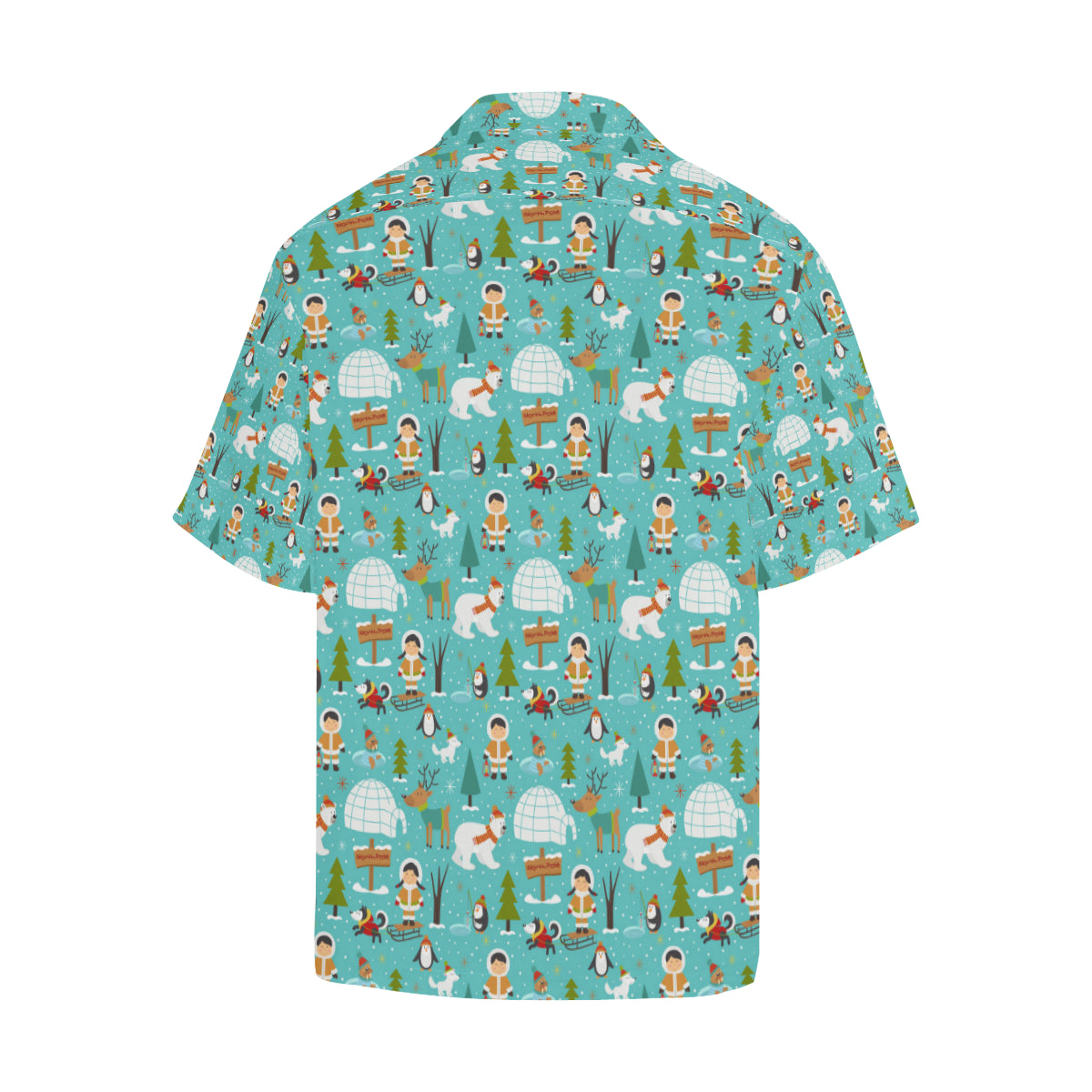 Eskimo Pattern Print Design 01 Men's Hawaiian Shirt