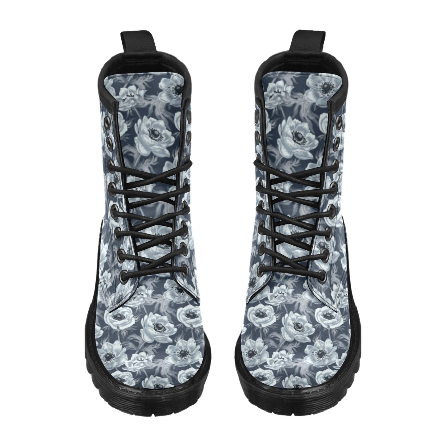 Anemone Pattern Print Design AM09 Women's Boots